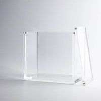 Boîte de rappel personnalisée avec couvercle magnétique Résistance aux UV Boîte Etb en acrylique transparent Perspex Tcg Vitrine