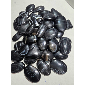 Hyperstène arc-en-ciel naturel, cabochon poli à la main, effet argenté, certifié par un tiers, tailles variées, pierres en vrac pour bijoux - Product Image 4