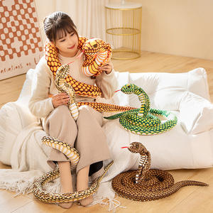 CHIQUE Simulé <span class=keywords><strong>Cobra</strong></span> serpent en peluche serpent jouet blague accessoire parodie enfants jouet zodiaque serpent - Product Image 5