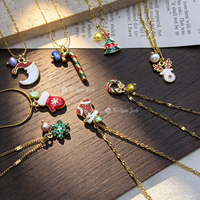 Collier pendentif hypoallergénique sans nickel, perle d'eau douce naturelle colorée, breloque ouverte pour cadeau de fête des Mères, bijoux de Noël