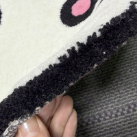 Tapis personnalisé en forme de cassette de jeu Pokémon, en laine moderne, pelucheux, à poils coupés, tufté à la main, design anime, tapis shaggy de dessin animé