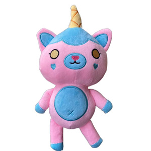 Nuevo estilo 9,8 pulgadas suave Ranboo Funneh oso unicornio Tigre animales de peluche juguetes dibujos animados muñeco de peluche PP algodón relleno OPP bolsa juego - Product Image 5