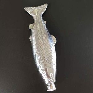 Mini-flasque créative en acier inoxydable 304 de 4 oz en forme de poisson, pot portable pour spiritueux, idéal pour l'extérieur - Product Image 2