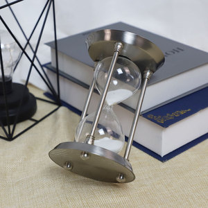 <span class=keywords><strong>Sablier</strong></span> de <span class=keywords><strong>luxe</strong></span> en verre et métal, vente en gros d'usine, minuterie de 1 heure - Product Image 3