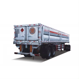 CNG 10 tüp yarı römork CNG <span class=keywords><strong>Tank</strong></span> kamyon 20 Feet 40 Feet yakıt <span class=keywords><strong>tank</strong></span>ı kamyon <span class=keywords><strong>LNG</strong></span> CNG gaz depolama - Product Image 4