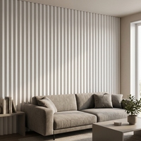 Panneaux de revêtement mural 3D en WPC imperméables, résistants à l'humidité et ignifuges pour l'intérieur, la maison, le bureau, l'appartement, l'hôtel, les lieux de divertissement