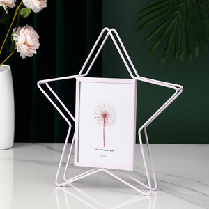 Bắc Âu sang trọng năm cánh sao kim loại khung ảnh sáng tạo trang trí nhà trang trí phòng khách TV nhôm nhựa sắt - Product Image 4