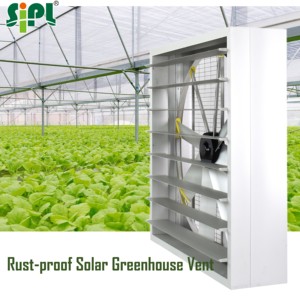 Ventilador de escape de flujo axial HVAC OEM/ODM, 8 aspas, caja montada en la pared, herramientas de techo, ventilador de Motor Solar sin escobillas DC para invernadero - Product Image 2