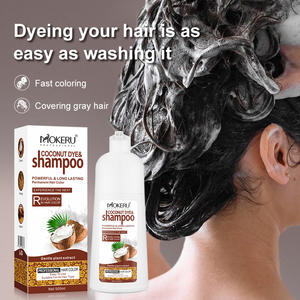 MOKERU Shampooing Colorant à la Noix de Coco, Couverture Rapide des <span class=keywords><strong>Cheveux</strong></span> Gris, Formule Nourrissante, Coloration Express, 500ml - Product Image 3