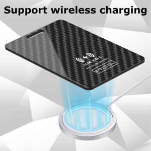 Tarjetero de Fibra de Carbono con Carga Inalámbrica, <span class=keywords><strong>Localizador</strong></span> GPS para Tarjetas de Visita, Llaves, <span class=keywords><strong>Maletas</strong></span> y Bolsos, Compatible con Apple Find My - Product Image 6