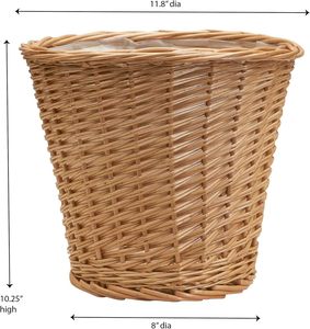 Panier de rangement mural en osier YULIN JIAFU <span class=keywords><strong>JFU</strong></span>, multifonctionnel et écologique, idéal pour aliments, boissons ou fleurs – Nouveauté promotionnelle - Product Image 2