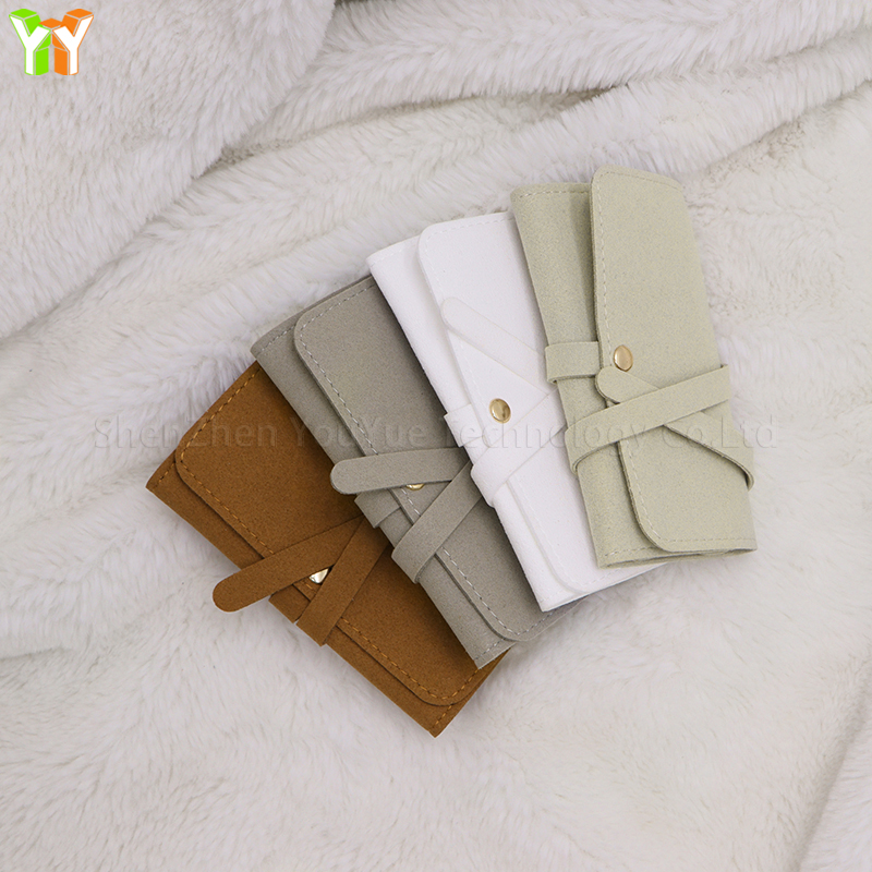 travel jewelry case roll leather