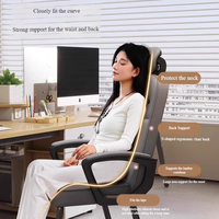 Chaise de bureau ergonomique à dossier haut, design moderne et minimaliste en acier, accoudoirs réglables, assise confortable, massage du dos en bois