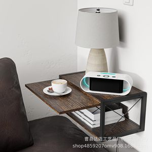 Wooden <b>Wall</b> <b>Mounted</b> <b>Shelf</b> 2 Tier Rectangle Durable For Kitchen Living Room - Product Image 4