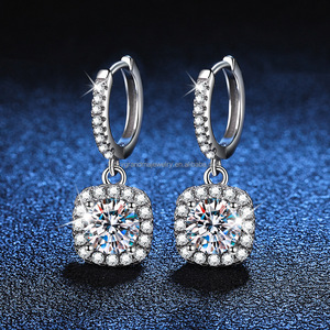 Classic Brand Women's Trendy Morganite Earrings 925 <b>Silver</b> <b>Hoop</b> Jewelry Direct Factory Sale for Party Occasions - Product Image 1