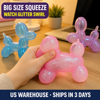 Southpeak Toy Chien ballon scintillant, jouet sensoriel anti-stress à remontée lente, jouet à presser, expédié depuis les États-Unis, en stock