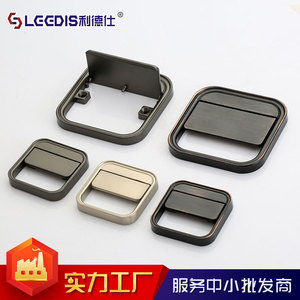Lcedis Modern Minimalist Cabinet Handle Zinc Alloy Rectangle Easy Installation Furniture Hardware Wardrobe Door Handle - Product Image 4