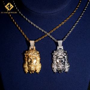 Hot Sale Fashion VVS1 Moissanite Pendant Mens <b>Gold</b> Plated 925 Silver Pendant Ice Out Moissanite Pass Diamond <b>Tester</b> with GRA - Product Image 3