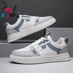 Zapatos Deportivos Ligeros de Cuero para Hombre 2025, Zapatillas Casuales Modernas Blancas - Product Image 2