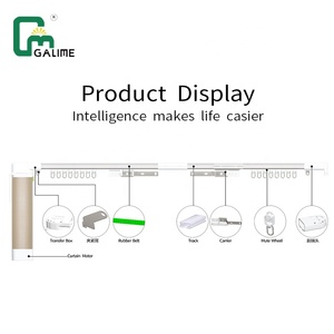 Cortina eléctrica inteligente Tuya, Control <span class=keywords><strong>remoto</strong></span> por Wifi, funciona con Alexa y <span class=keywords><strong>Google</strong></span> - Product Image 4