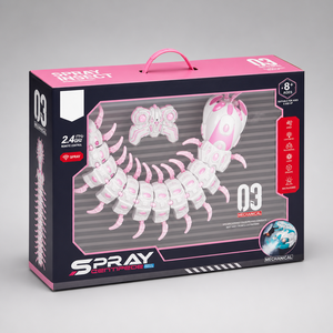 Robot insecte centipè<span class=keywords><strong>de</strong></span> lumineux RC 2,4 GHz <span class=keywords><strong>de</strong></span> 63 cm, fonctionnant sur piles AA, avec LED et musique, vente en gros - Product Image 5