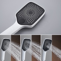Baignoire en laiton blanc de haute qualité douches robinet de salle de bain à une main chaud froid système de baignoire et de douche à affichage numérique