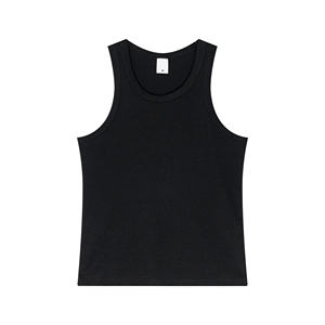 Tanque de gimnasio de talla grande con estampado personalizado, larguero negro de gran tamaño - Product Image 1