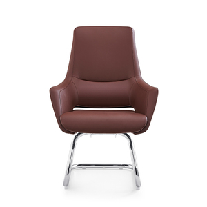 Accoudoirs marron robustes pivotants confortables pour la maison Chaise de bureau en or réglable en maille à dossier haut élégante avec accoudoirs - Product Image 5