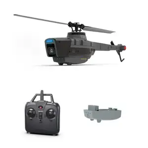 HOSHI C128 RC Hélicoptère 4CH Hélicoptère Aileron à Hélice Unique Mini Black Bee 1080P HD Aileron Moins de Photographie Aérienne