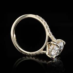 Bague en diamant de laboratoire, or massif 14 carats, taille ovale, couleur D, luxe, pour femme, RIZTA JEWELS, certifiée IGI, bijoux fins pour mariage et fiançailles - Product Image 5