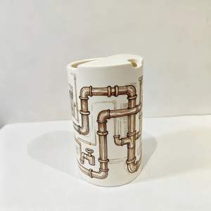 Tasse en céramique faite à la main personnalisée | Tasse à <span class=keywords><strong>café</strong></span> en porcelaine peinte à la main | Cadeau de vacances personnalisé - Product Image 5