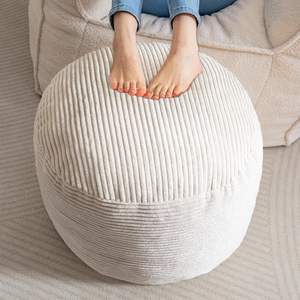 <span class=keywords><strong>Pouf</strong></span> Furry and Fluffy <span class=keywords><strong>Pouf</strong></span> Foot Tabouret de rangement avec remplissage en mousse déchiquetée - Product Image 1