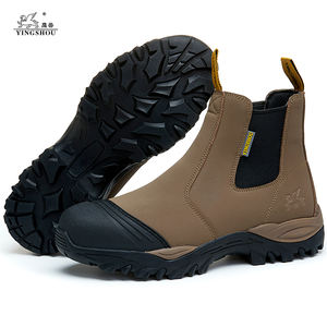 Stivale di sicurezza impermeabile Chelsea vera pelle stivali di sicurezza industriale Anti-foratura <span class=keywords><strong>scarpe</strong></span> di sicurezza <span class=keywords><strong>da</strong></span> <span class=keywords><strong>lavoro</strong></span> per gli uomini - Product Image 1