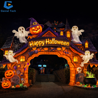 Solution d'éclairage Scare Zone : Scène de Chaudron de Sorcière, Lanterne de Festival d'Halloween pour Parc à Thème – Installation Clé en Main et Certifiée CE