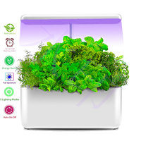 Kit de culture hydroponique d'herbes aromatiques intelligentes OEM pour intérieur, 7 pods, lumière de croissance LED, réservoir de 5L, pour la maison, l'hôtel, le centre commercial, vente en gros
