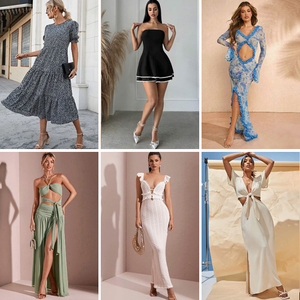 Venta al por Mayor de Vestidos Casuales Holgados de Manga Corta para Mujer, Entrega Aleatoria Mixta - Product Image 3