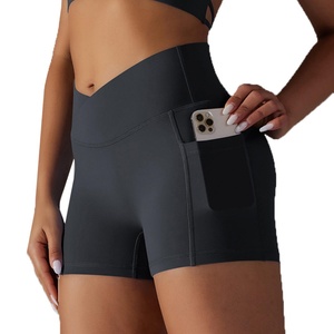 Customized Women's Premium Quality High Waist Butt Lift Workout Yoga Compression <b>Slimming</b> Yoga <b>Shorts</b> - Product Image 5