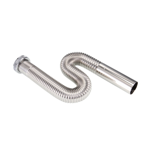 304 Thép Không Gỉ Đánh Bóng Brass Doanh Flex Mùa Xuân Nước S-Trap Ống Thoát Nước Linh Hoạt Chống Ăn Mòn 50/80Cm 5 + Năm - Product Image 2