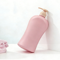 Bouteille de shampoing 1L en plastique HDPE fabriquée en usine, conteneur cosmétique pour le lavage du corps, flacon de gel douche avec bouchons à vis