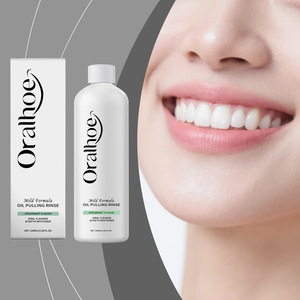 Enjuague Bucal Blanqueador de Dientes sin Alcohol con Sabor a Menta, Cuidado Bucal Refrescante, Fórmula Suave, Enjuague para Eliminar Residuos - Product Image 2