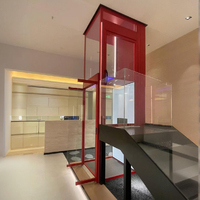 Ascenseur domestique pour 5 personnes Fabricant d'ascenseurs 4 arrêts Intérieur Extérieur Petit ascenseur Ascenseur résidentiel extérieur