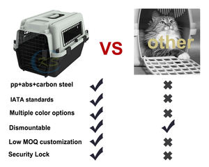 Un échantillon de cages pour animaux de compagnie <span class=keywords><strong>IATA</strong></span> transporteurs et maisons chien Chine fabrication portable cage pour animaux de compagnie voyage - Product Image 5