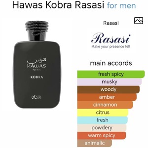 Perfume Árabe <span class=keywords><strong>RASASI</strong></span> Hawas KOBRA Eau <span class=keywords><strong>De</strong></span> Toilette, Aroma Oriental, en Stock, Gran Venta - Product Image 4