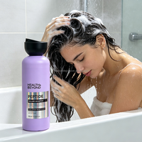 Shampooing Épaississant et Rafraîchissant PDRN aux Marques Privées, Soin Capillaire Végétalien à l'Arôme d'Armoise et de Menthe, pour Usage Domestique et Bain, 350ml