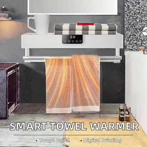 <span class=keywords><strong>Scaldasalviette</strong></span> Elettrico Digitale Termostatico <span class=keywords><strong>Bianco</strong></span>, Montaggio a Parete, Riscaldatore per Asciugamani da Bagno in Plastica Resistente - Product Image 2