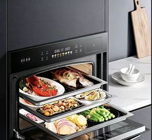 Horno de Vapor Eléctrico Mecánico Premium de Aluminio, Automático, Antiadherente, con Protección contra Sobrecalentamiento, Programable, <span class=keywords><strong>Sin</strong></span> <span class=keywords><strong>Aceite</strong></span>, Saludable, para Exteriores - Product Image 2
