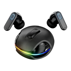 ブライトブルー 第2世代 ヘルメットイヤホン ENCノイズキャンセリング 5.4 IPX5防水 Hi-Fiサウンド タッチコントロール デジタルディスプレイ 低電力 - Product Image 4