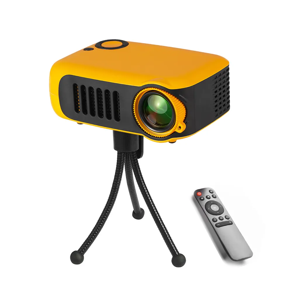 Mini projecteur A2000, avec haut-parleur 3W intégré, pour cinéma à domicile, pour films d'extérieur, livraison directe