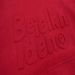 Sweat à capuche avec motif en relief 3D, surdimensionné, en tissu tricoté d'automne, matière polyester/coton - Product Image 2