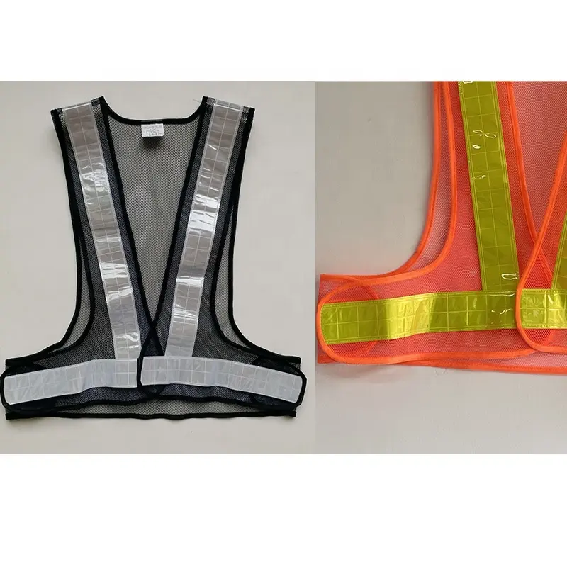 Khả năng hiển thị cao phản quang an toàn vest có thể điều chỉnh lưới an toàn vest